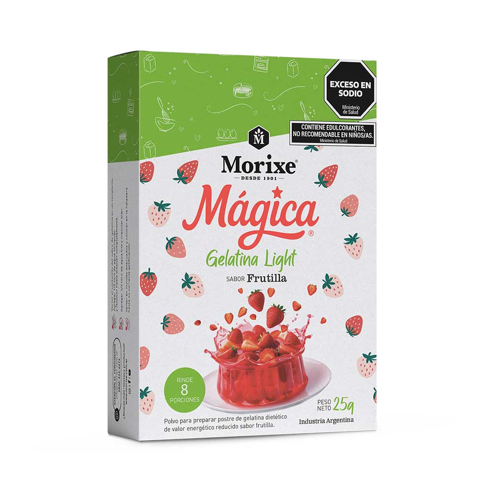 Gelatina light sabor Frutilla