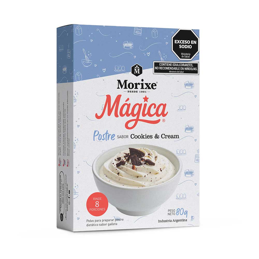 Postre sabor Cookies & Cream